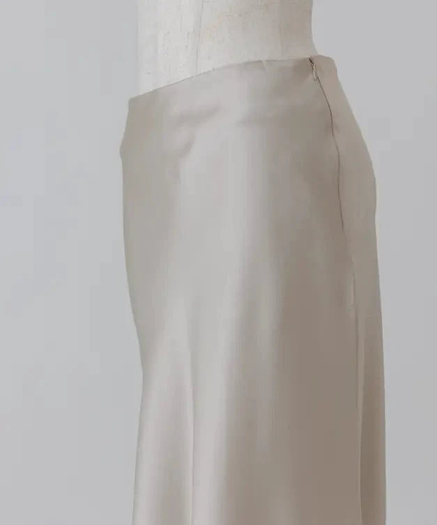 Satin Flare Skirt