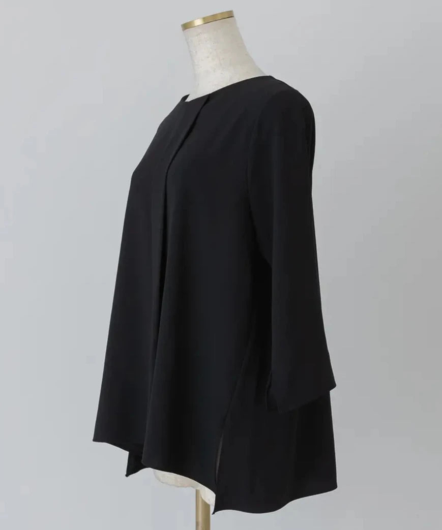 Asymmetry Chiffon Tops