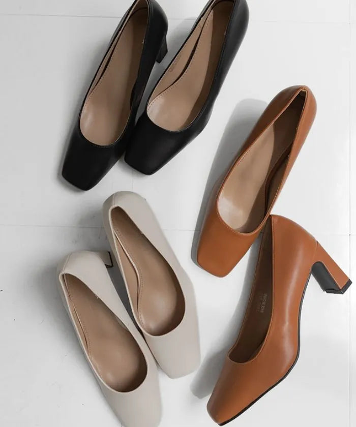 Square Toe Basic Pumps