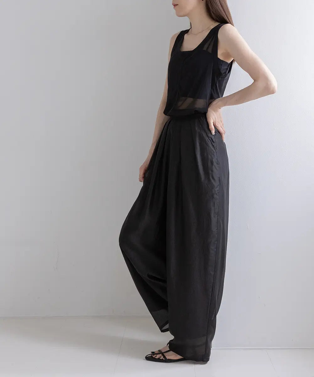 Half Sheer Tanktop