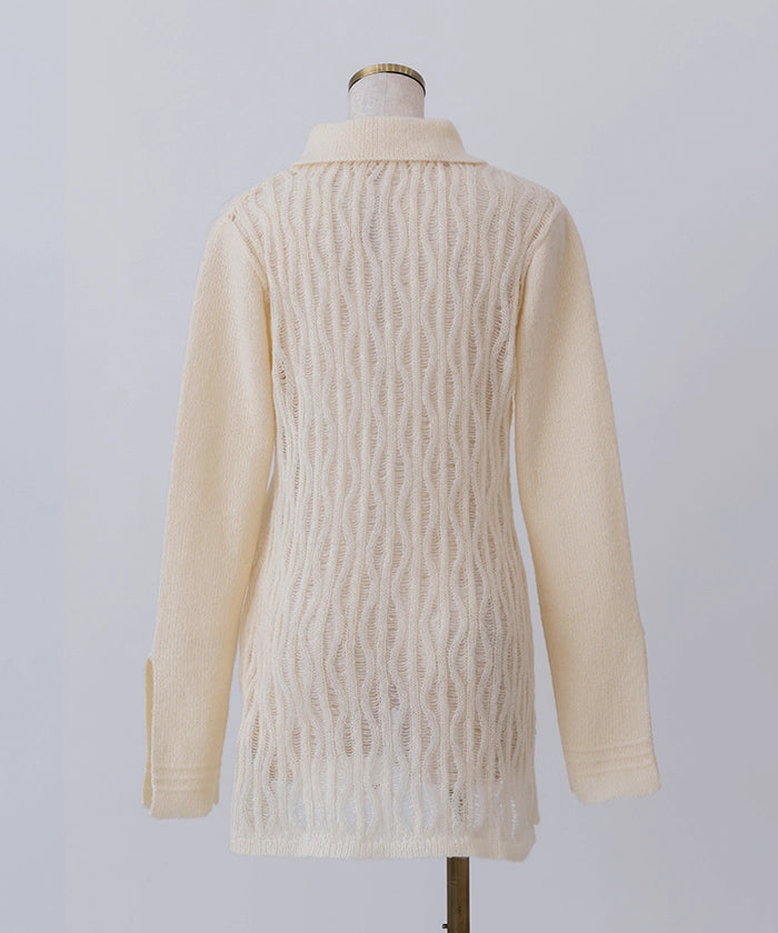 Openwork Knitting Shirt