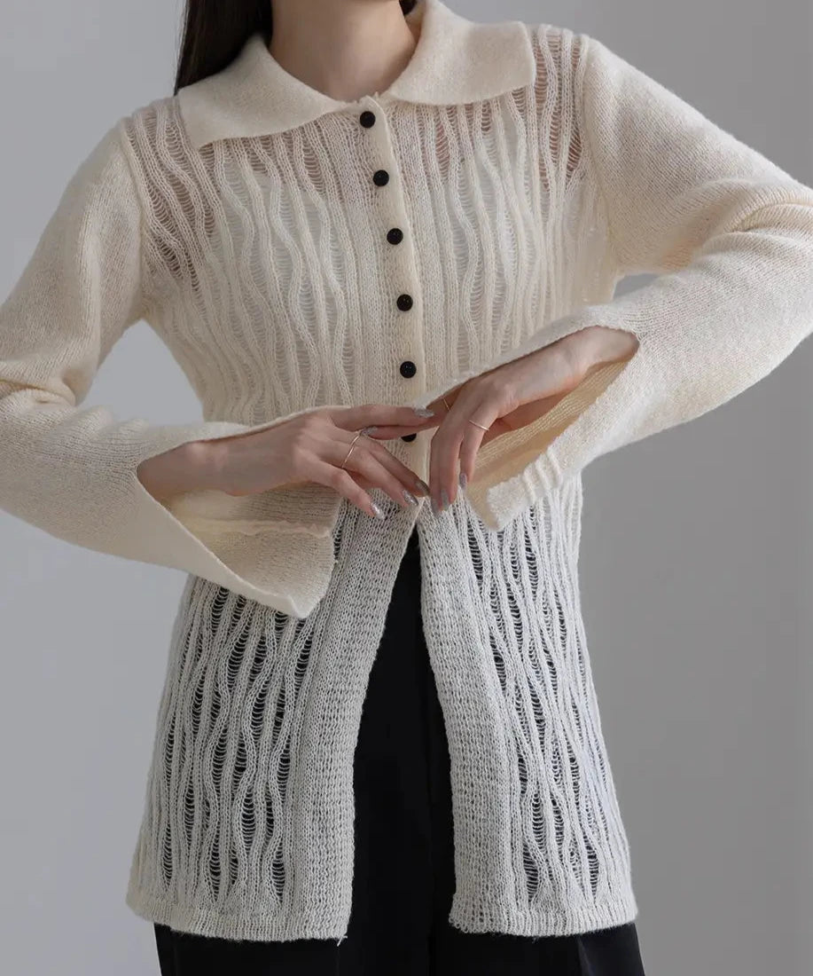 Openwork Knitting Shirt