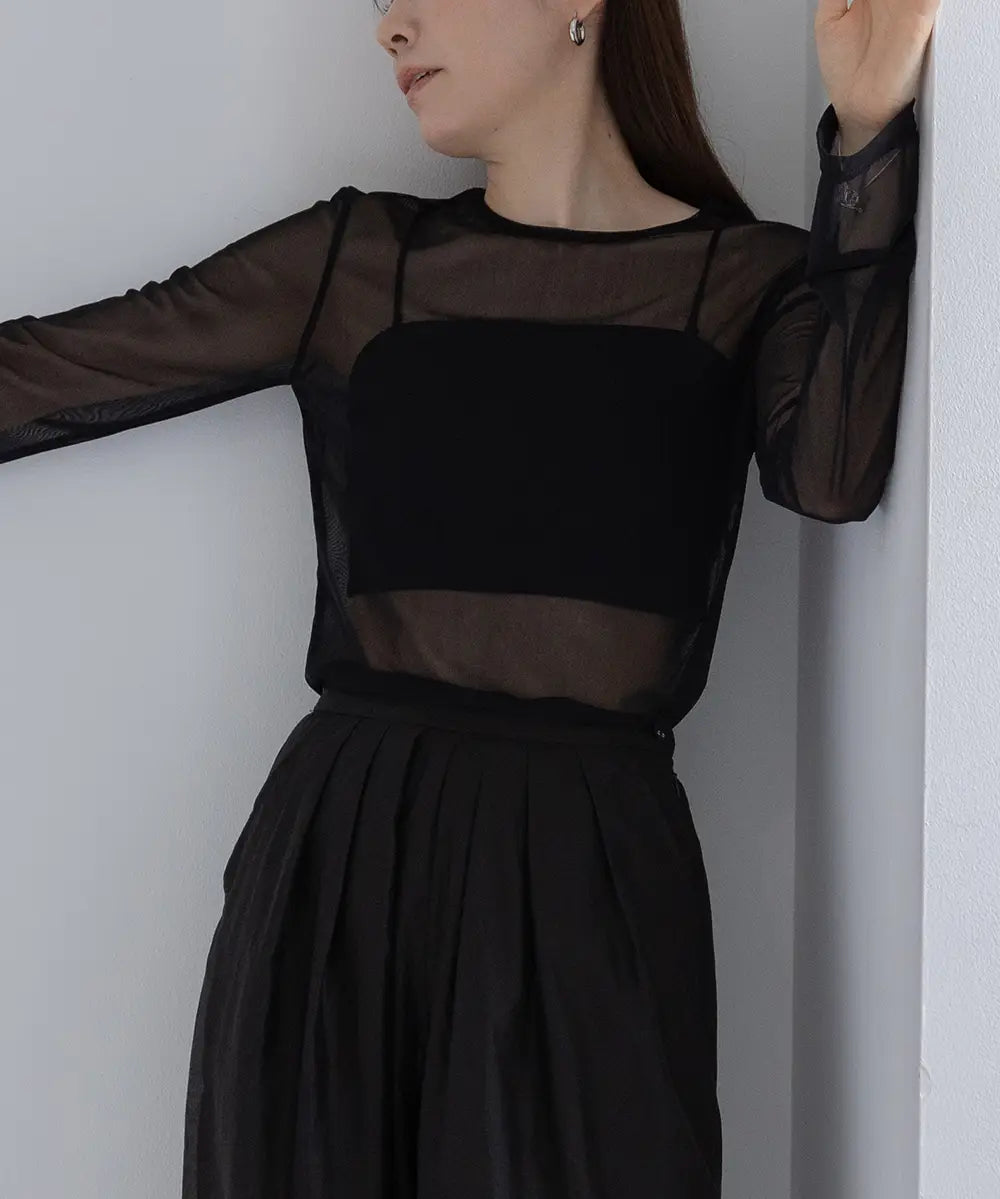 Nuance 2way Sheer Tops