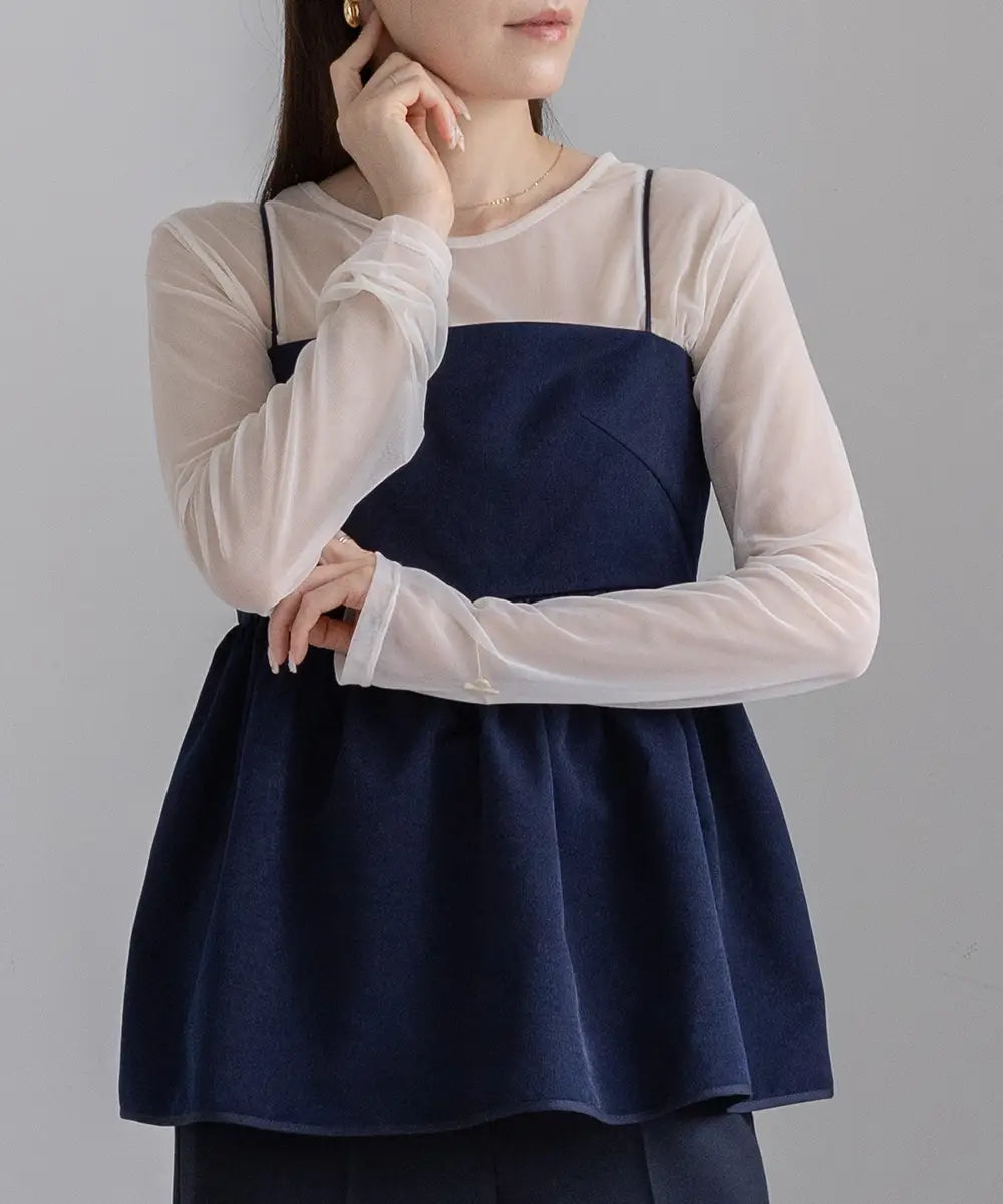 Nuance 2way Sheer Tops
