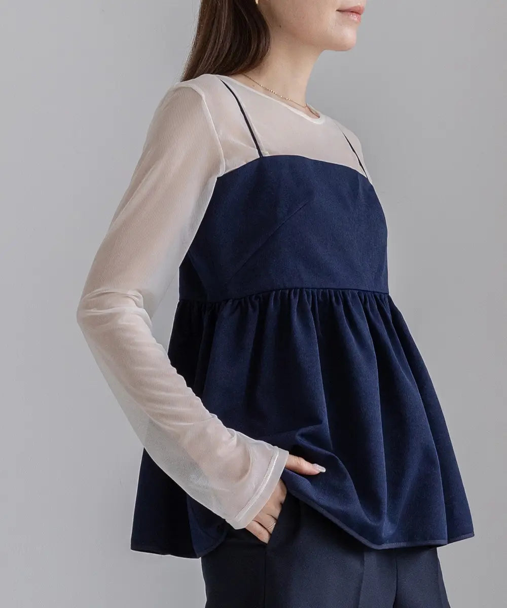 Nuance 2way Sheer Tops