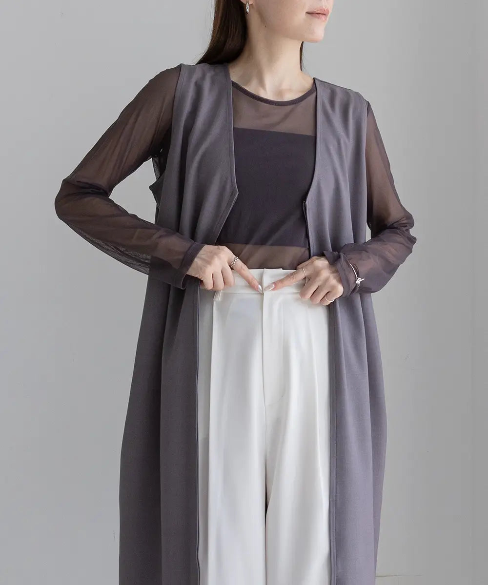 Nuance 2way Sheer Tops