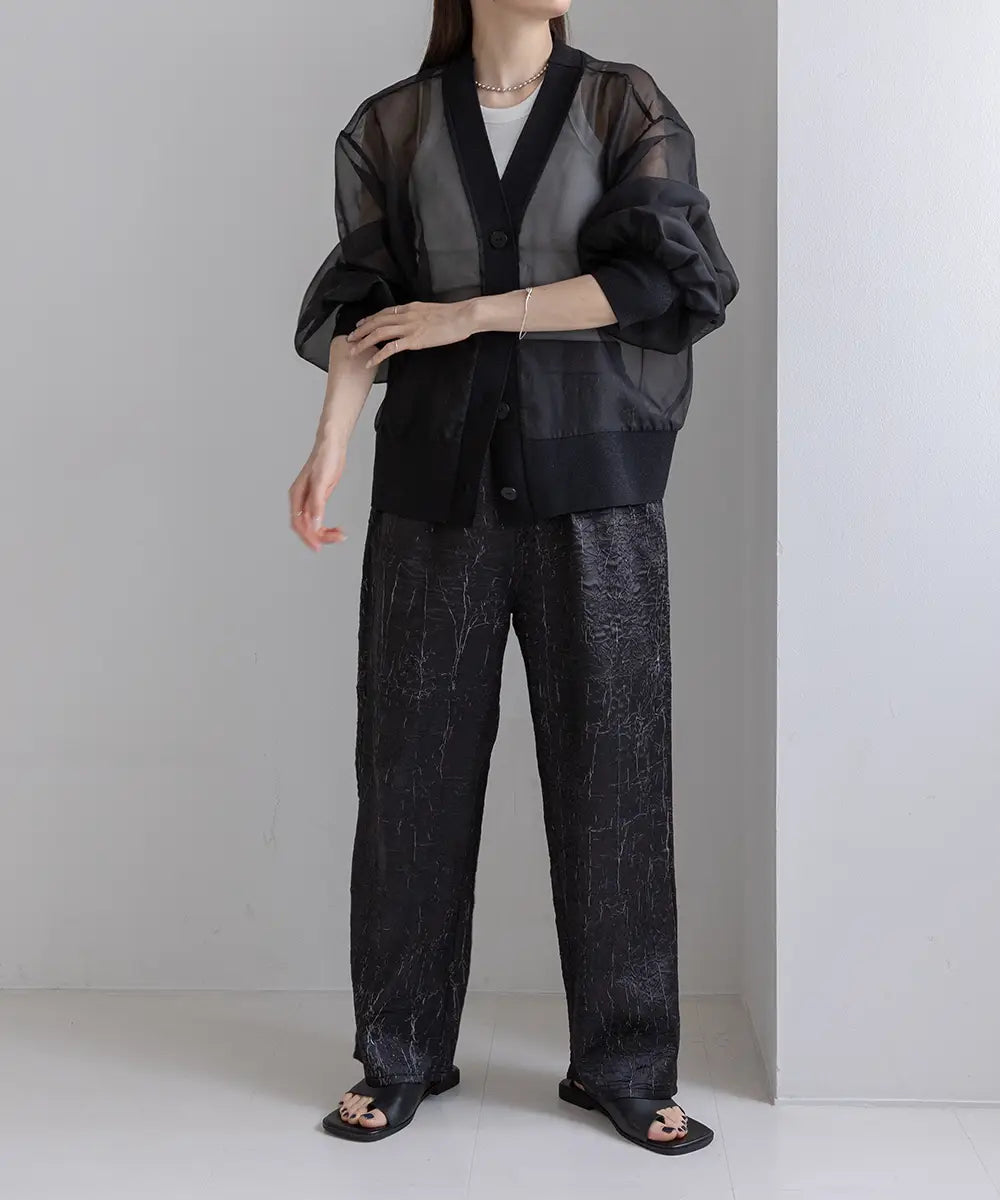 Jacquard Relax Pants