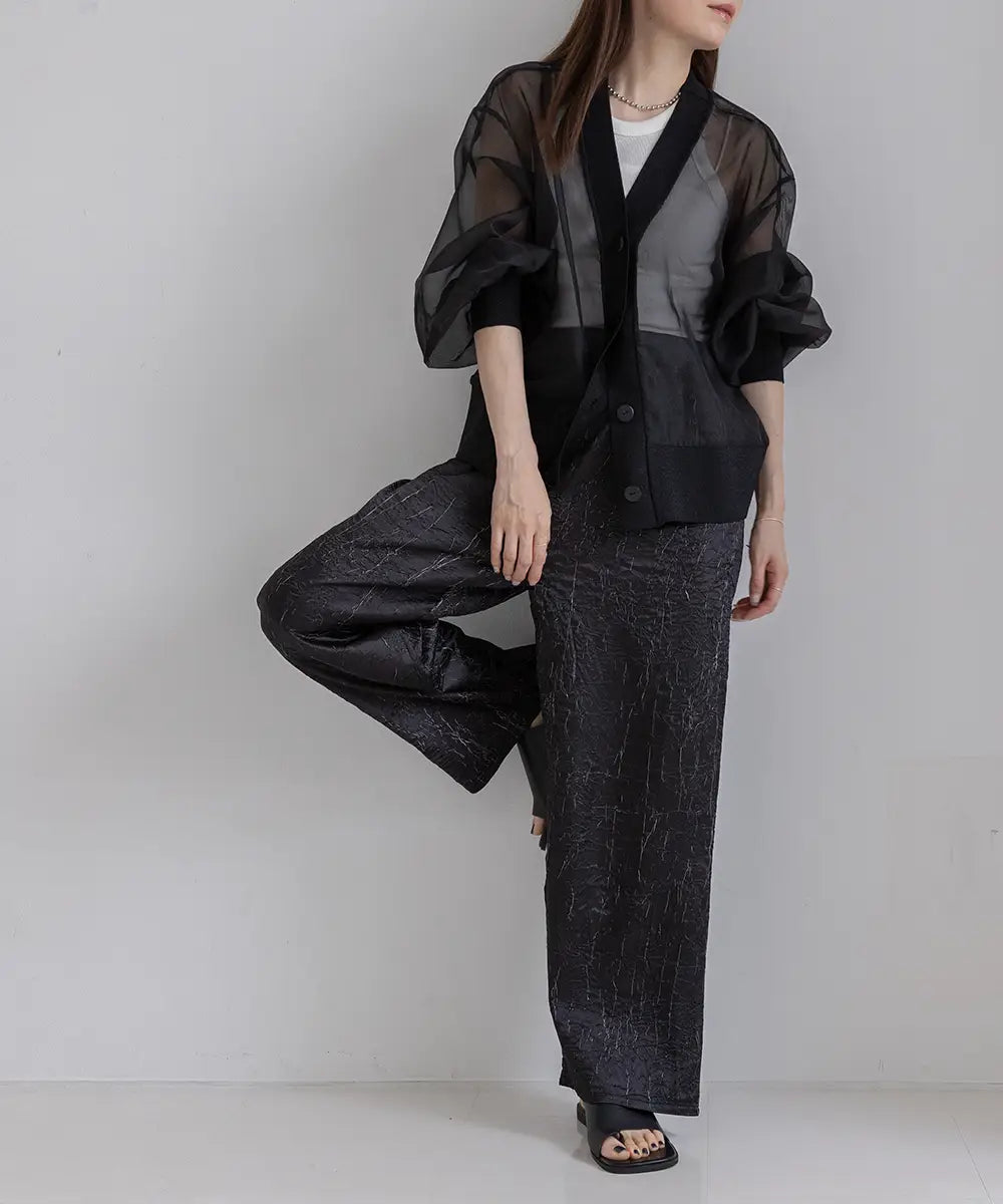 Jacquard Relax Pants