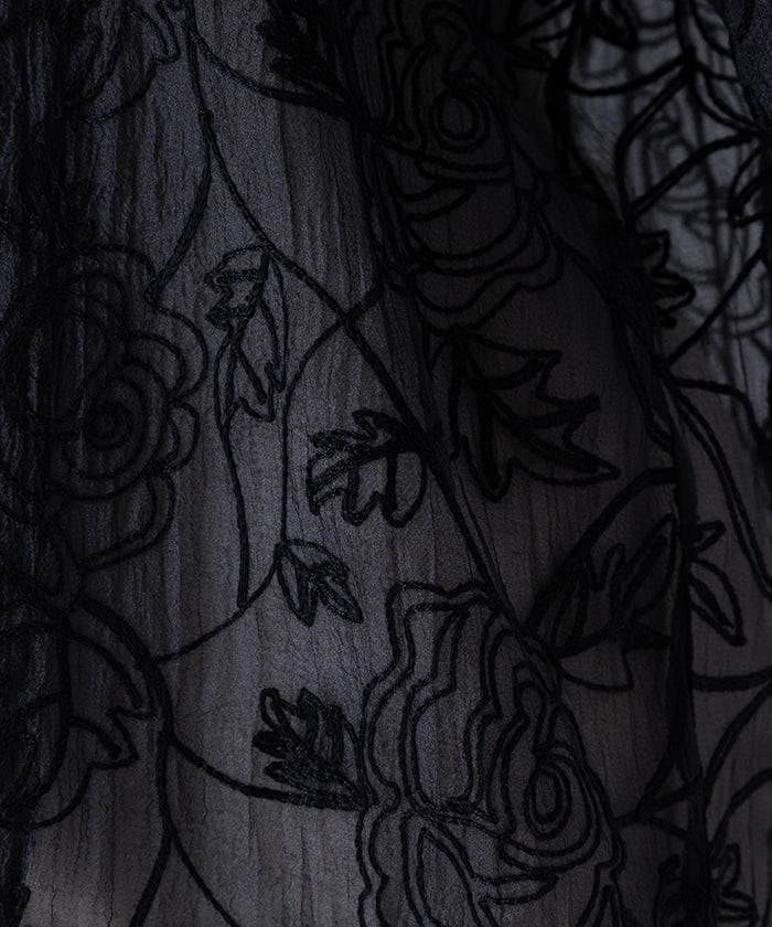 Cord Embroidered Half Jacket
