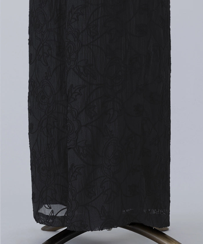 Cord Embroidered Easy Pants